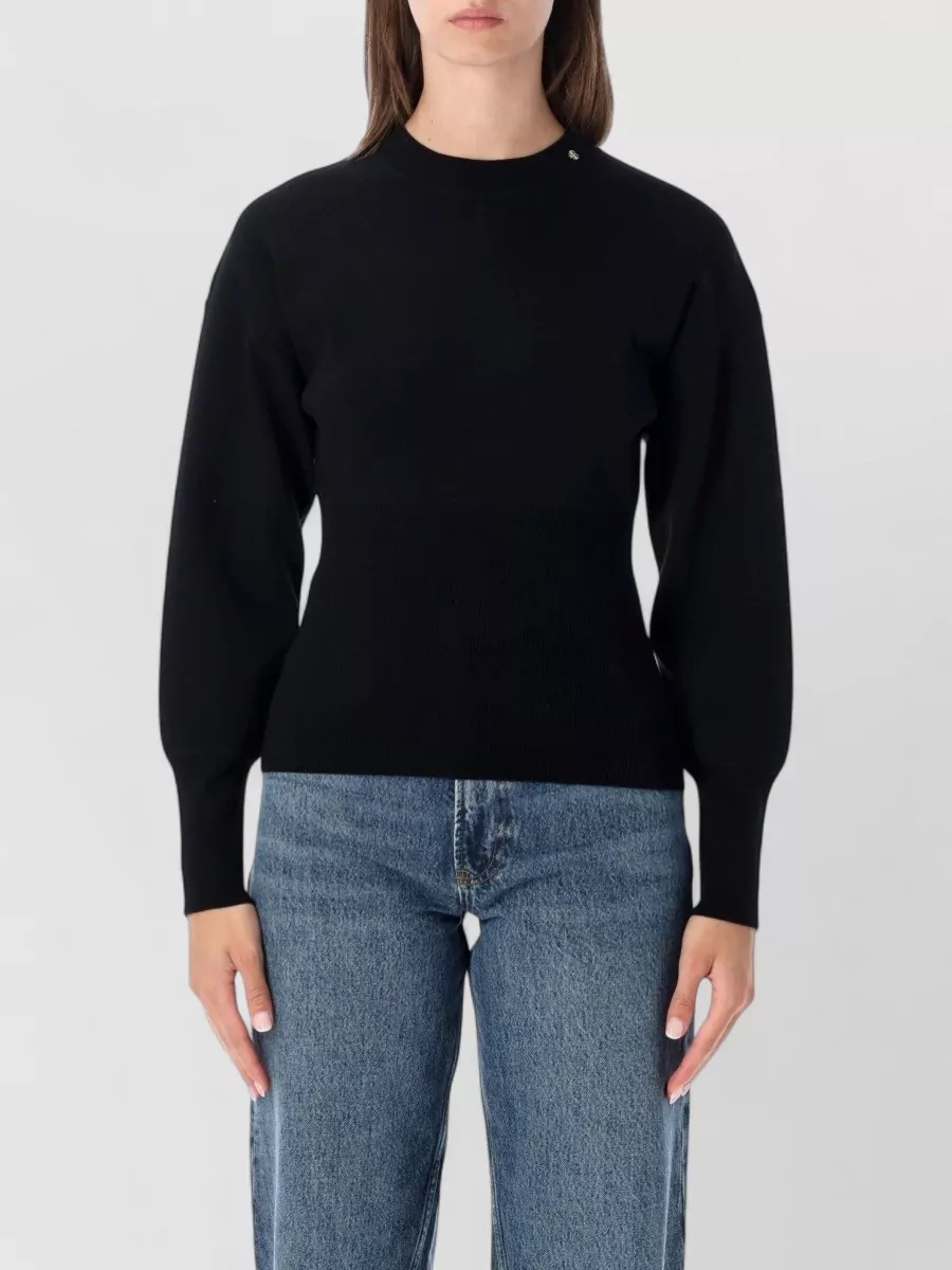 Anine Bing fine-knit slim-fit crew-neck sweater