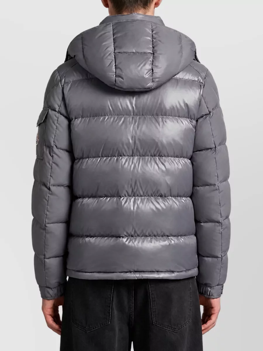 Moncler Short Hooded Quilted Down Jacket