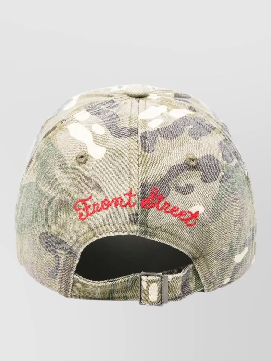 Front Street Camouflage Embroidered Baseball Cap