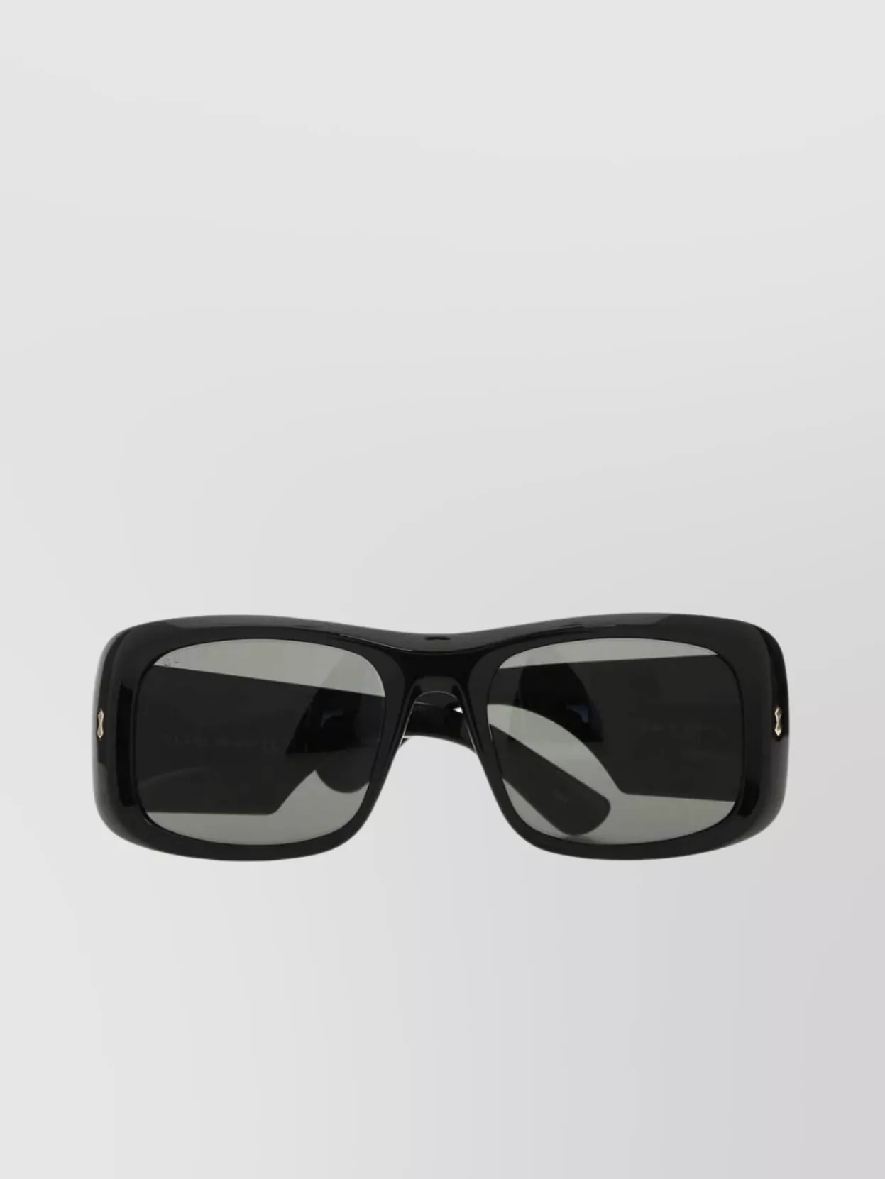 Shop Gucci Square Frame Tinted Lens Sunglasses In Black