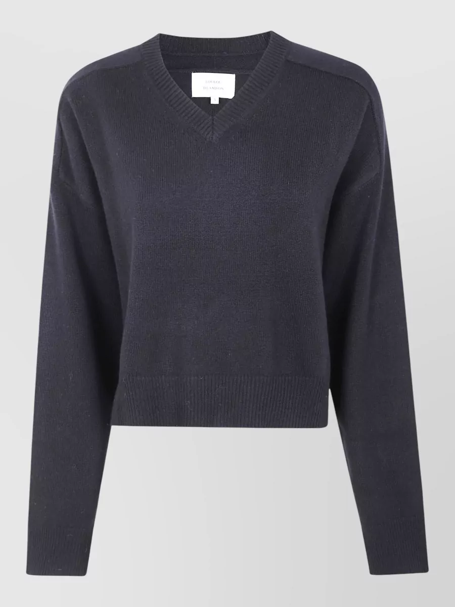 Loulou Studio cashmere boxy v-neck sweater