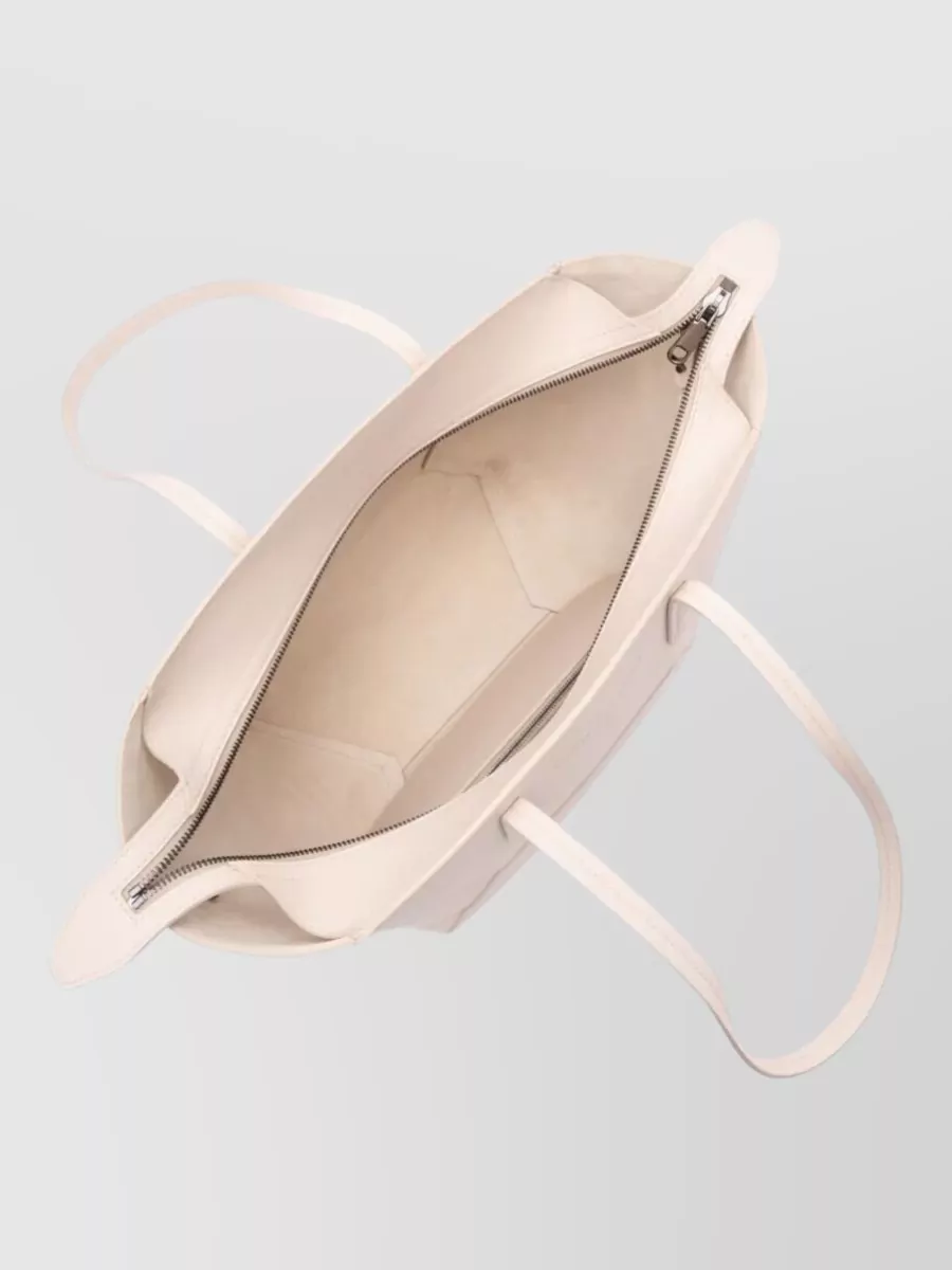 Brunello Cucinelli Leather Tote Bag And Matching Pouch