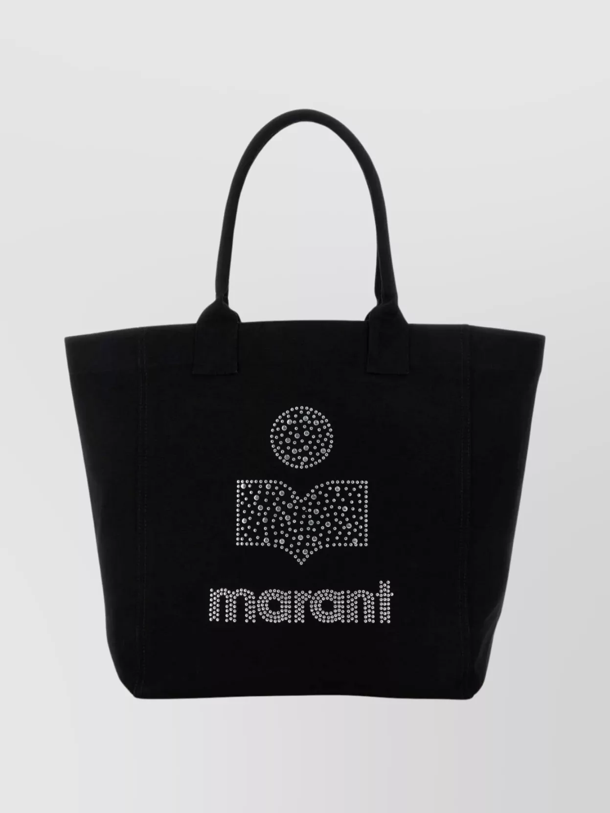Isabel Marant Studded Design Shoulder Bag With Top Handles In Black