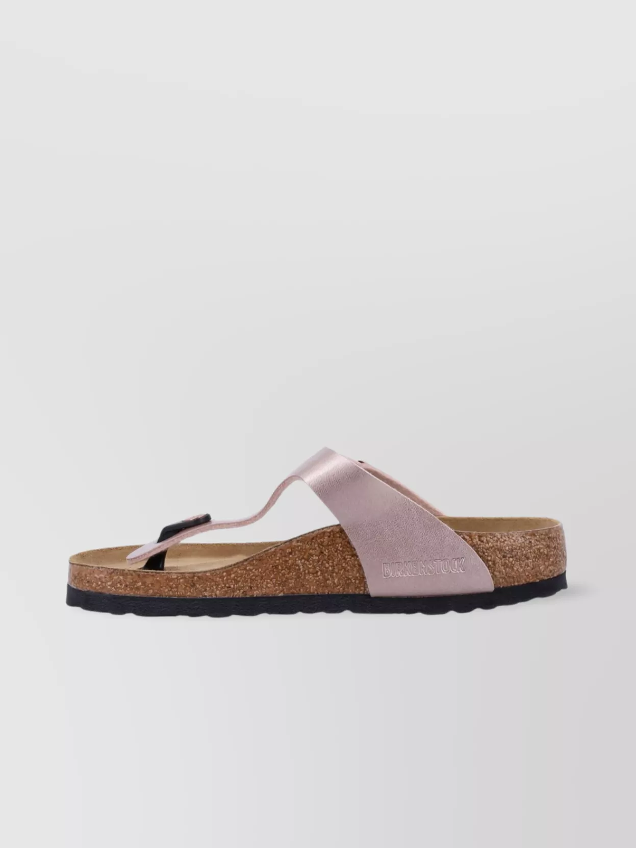 Birkenstock Metallic Buckle Cork Sole Sandals