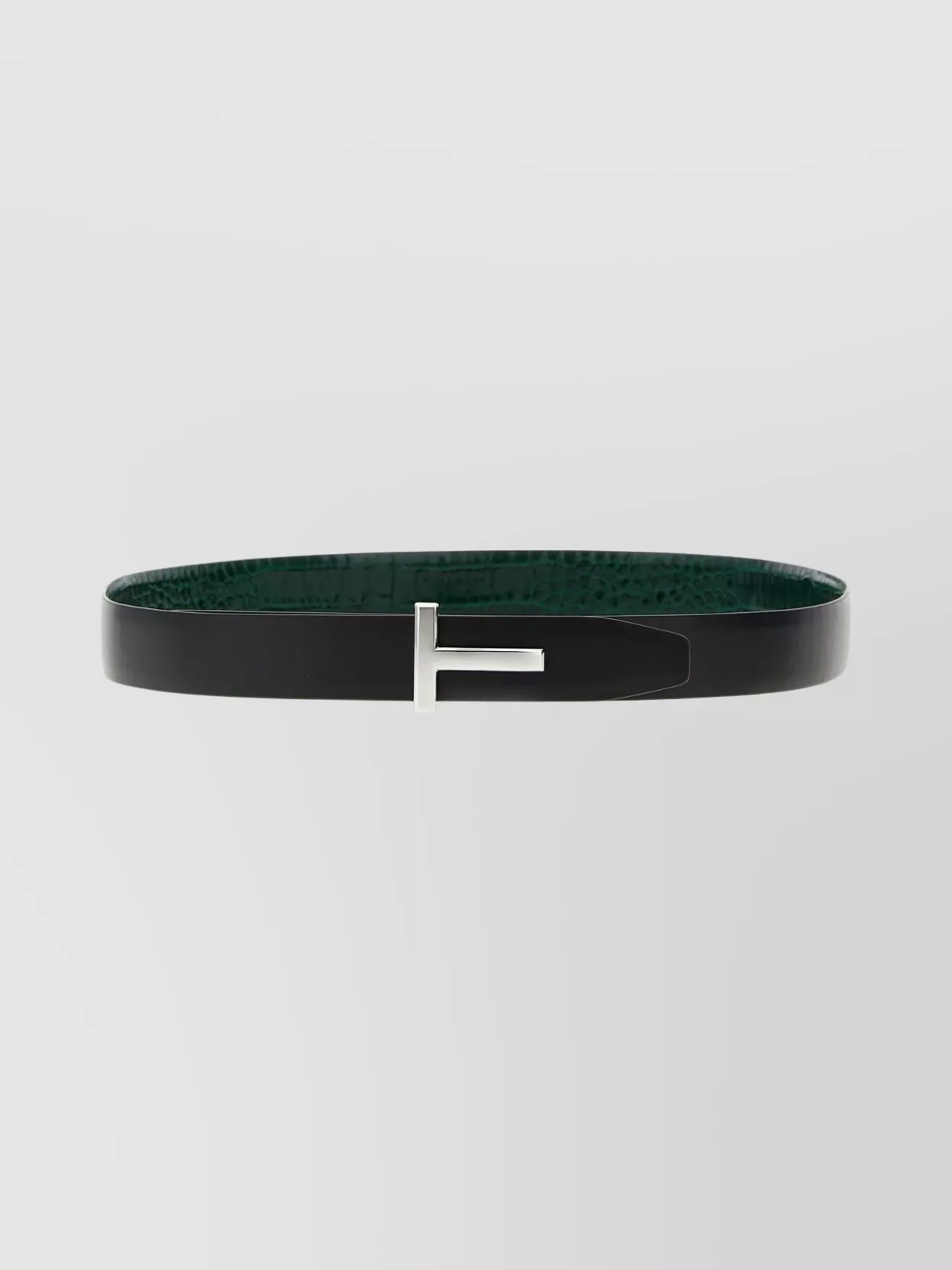 Tom Ford Reversible Crocodile Leather Belt Belts Multicolor In Green