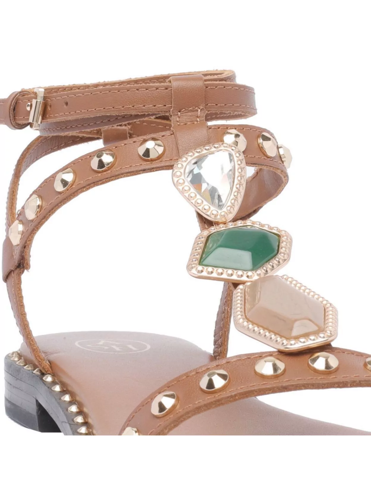 Ash Penny Style Leather Sandals Studs