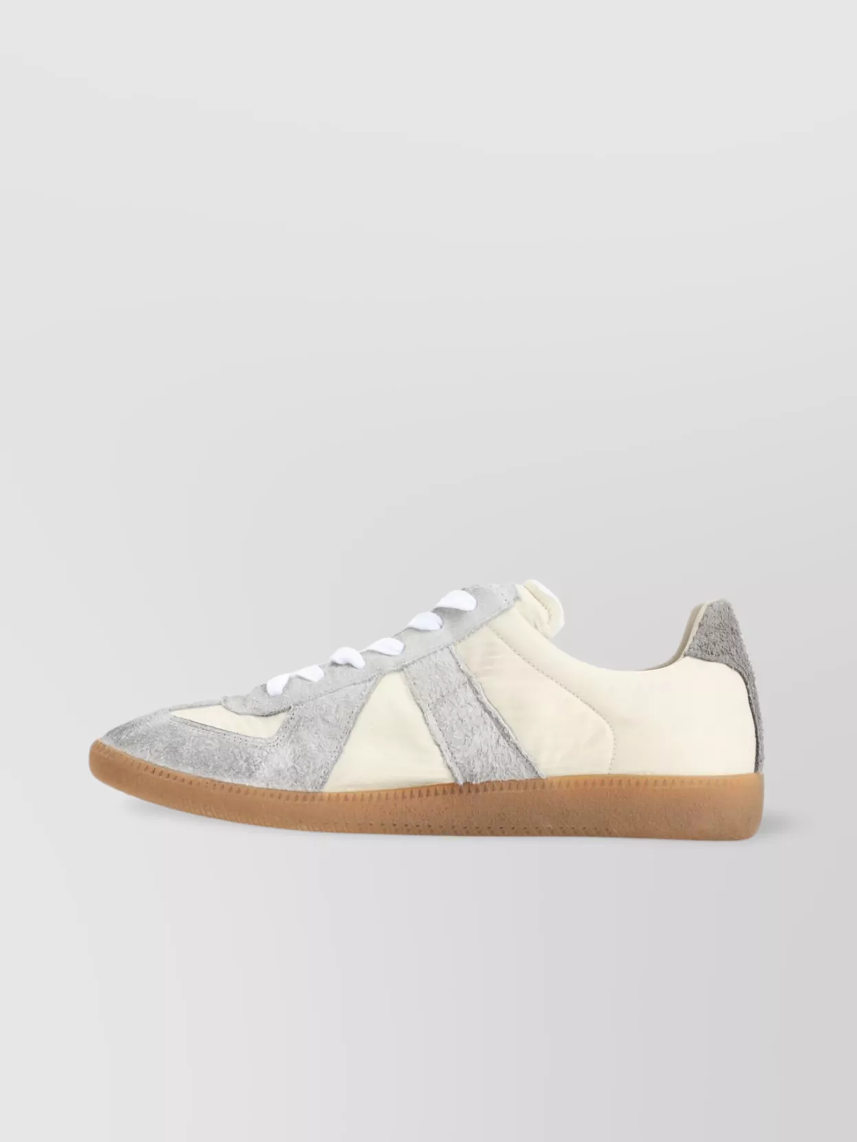 Maison Margiela Leather Low-Top Sneakers Suede Panels
