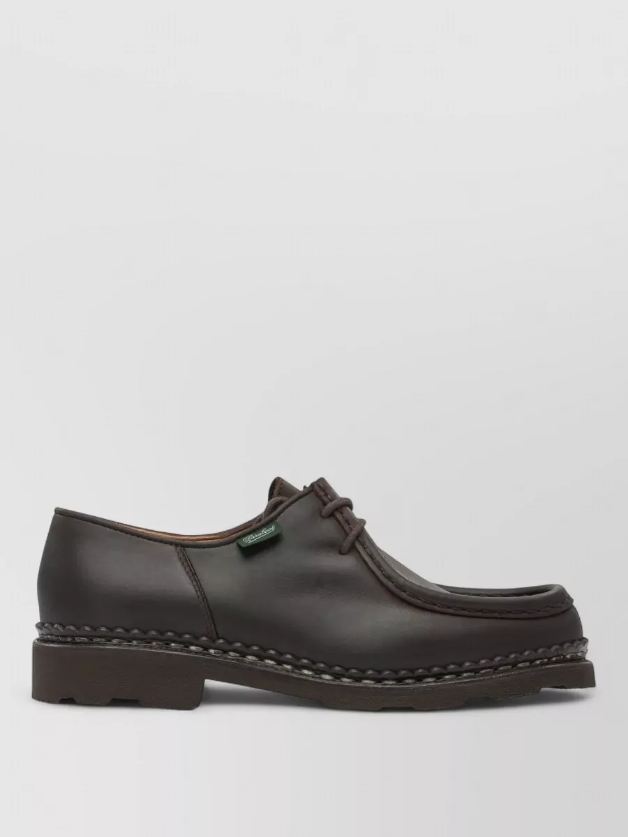 Paraboot Leather Lace-Up Loafers