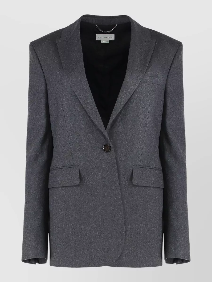 Stella Mccartney single-breasted wool suit jacket