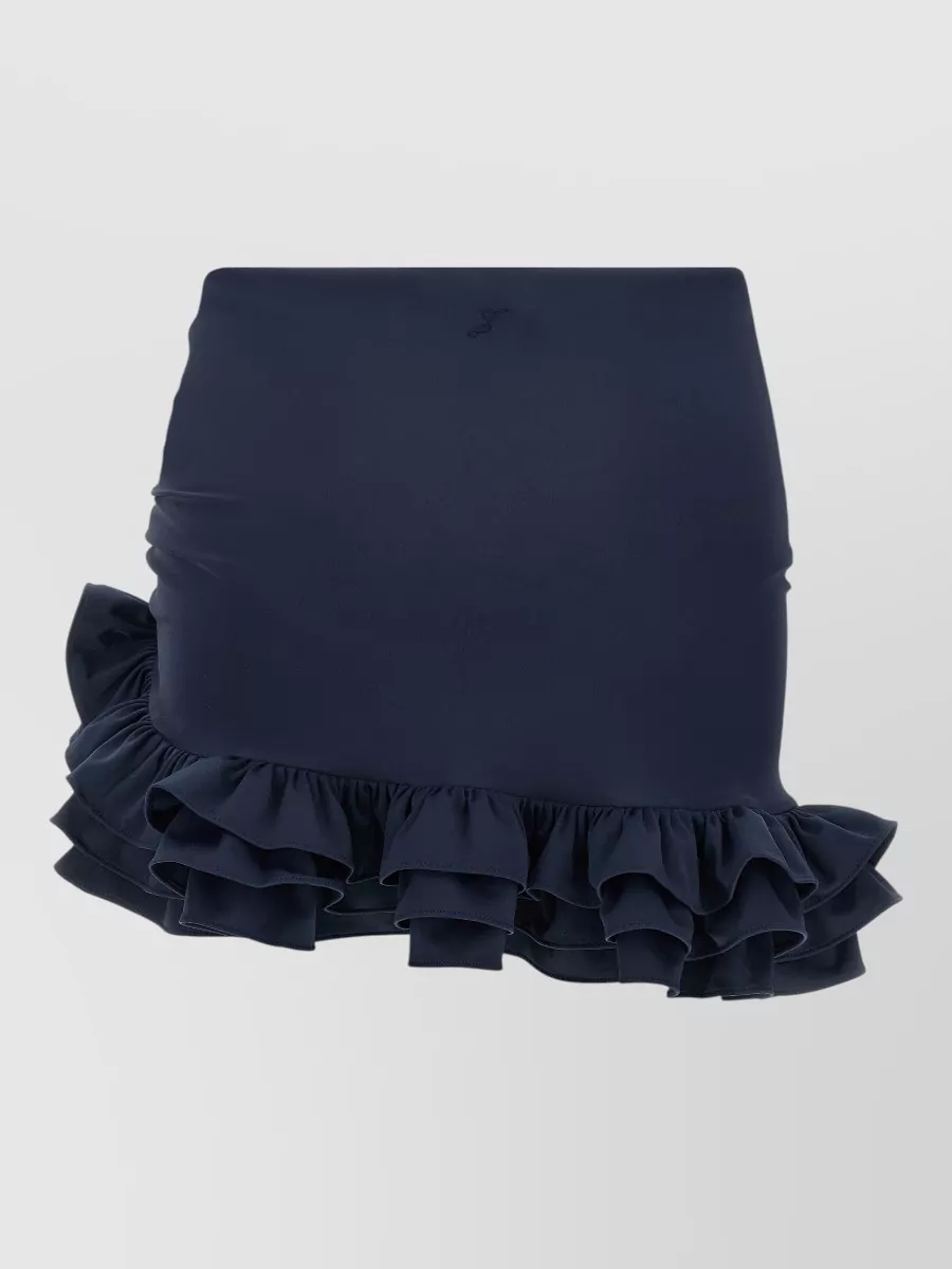 Jacquemus Asymmetric Ruffled Mini Skirt