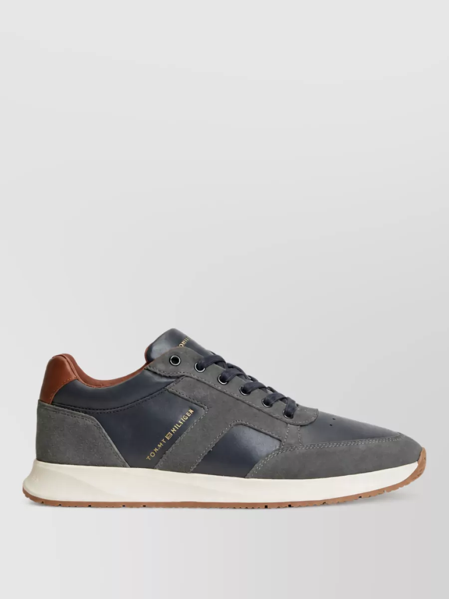 Tommy Hilfiger Leather Low-Top Lace-Up Sneakers