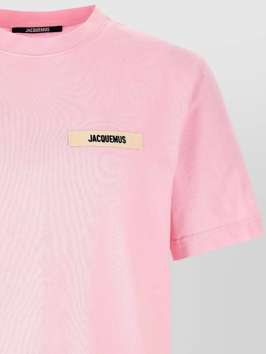 Jacquemus Grosgrain Logo Crew Neck T Shirt