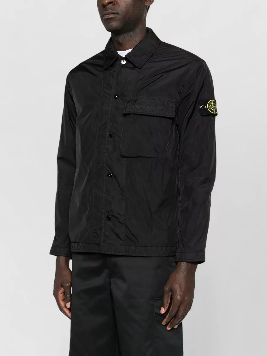 Stone Island Padded Nylon Overshirt Long Sleeve Design