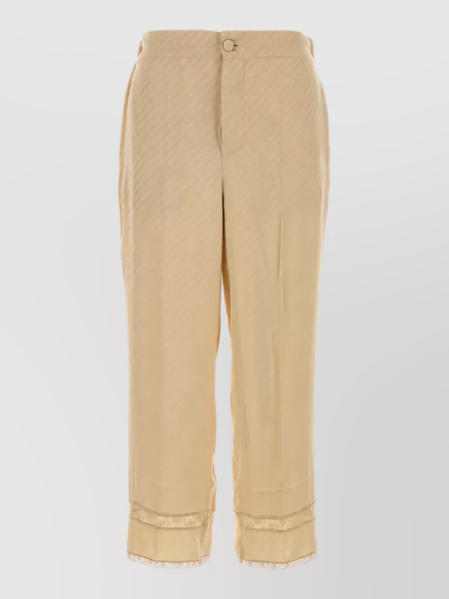 Gucci Embroidered silk pants