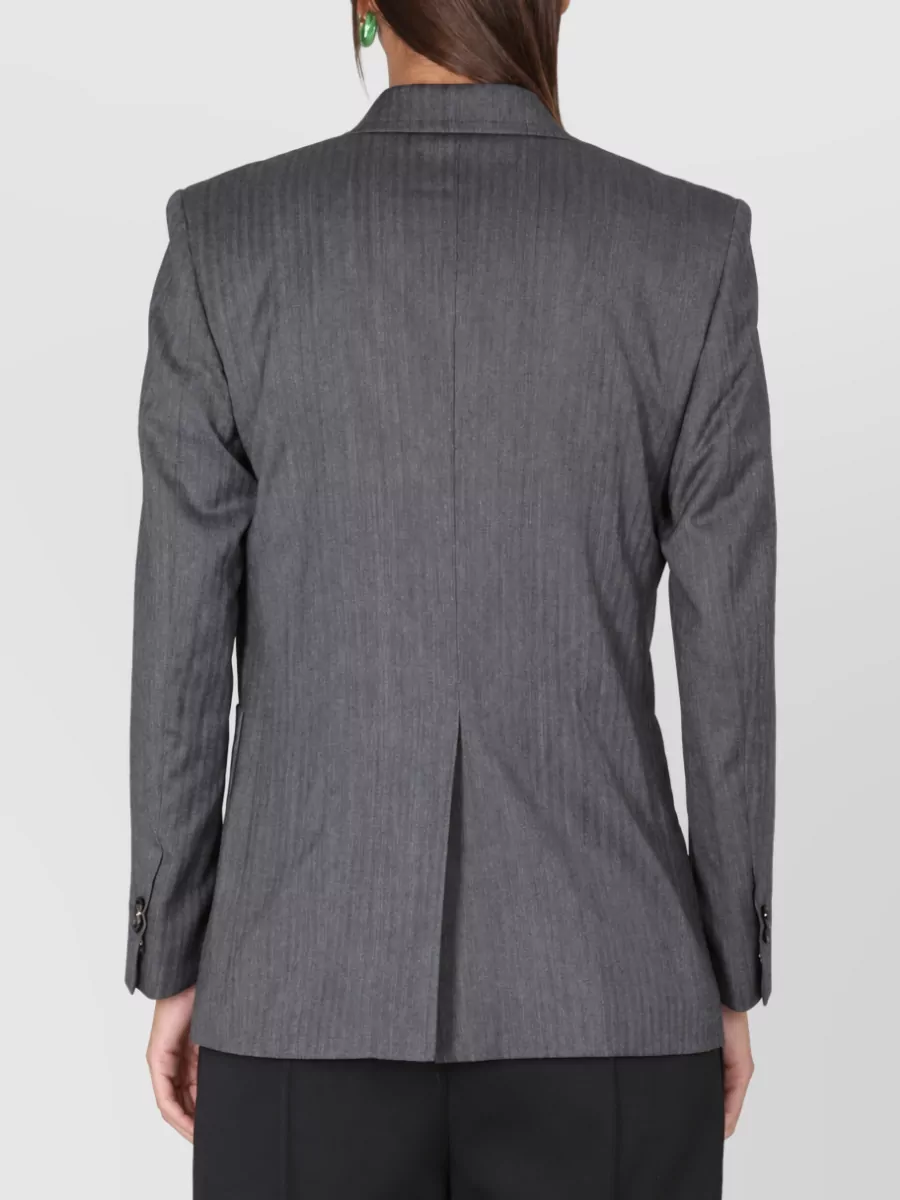 Bottega Veneta Chevron Wool Blazer
