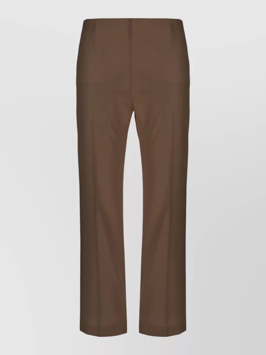 Alberta Ferretti Silk Straight-Leg Trousers