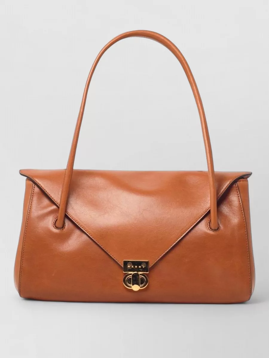 Marni museo leather shoulder bag
