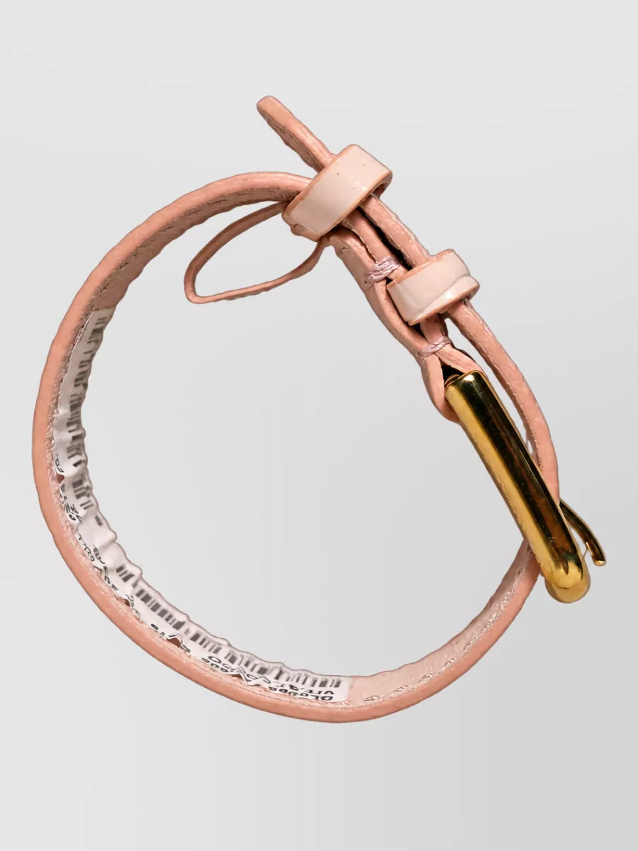 Dolce&Gabbana Embossed Leather Belt Bracelet