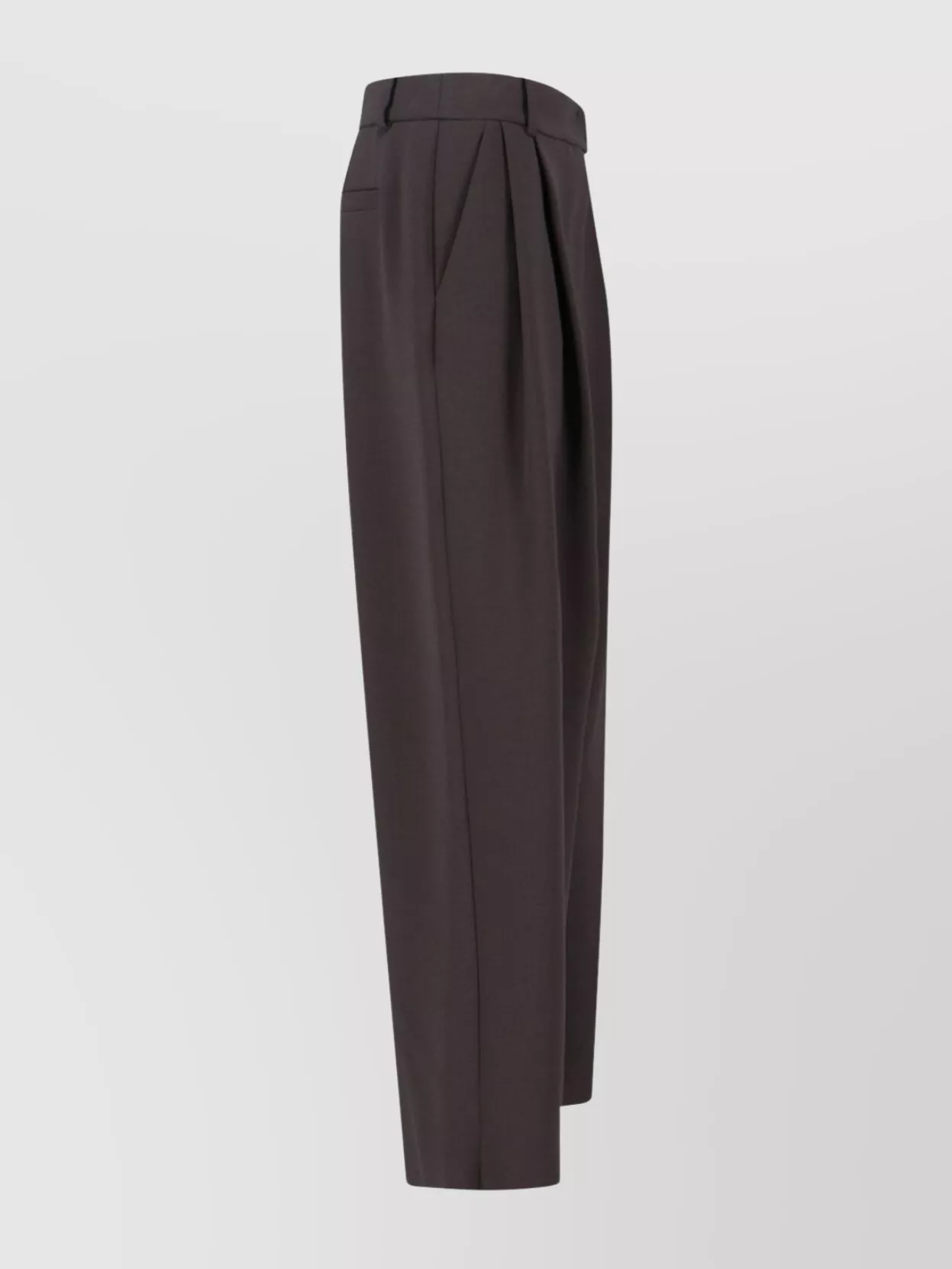 Giorgio Armani Straight Trousers With Pleats And Pockets In Blue