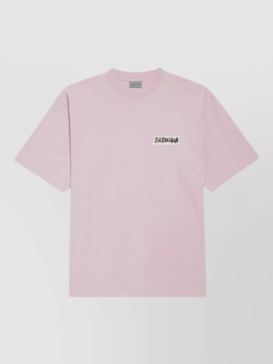 Balenciaga cotton oversized logo-print t-shirt