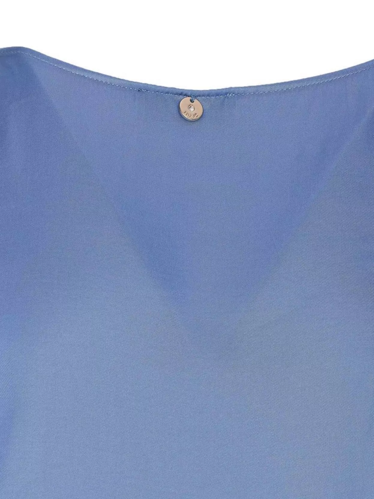 Liu •jo Scoop Neck Sleeveless Top With Back Button Detail