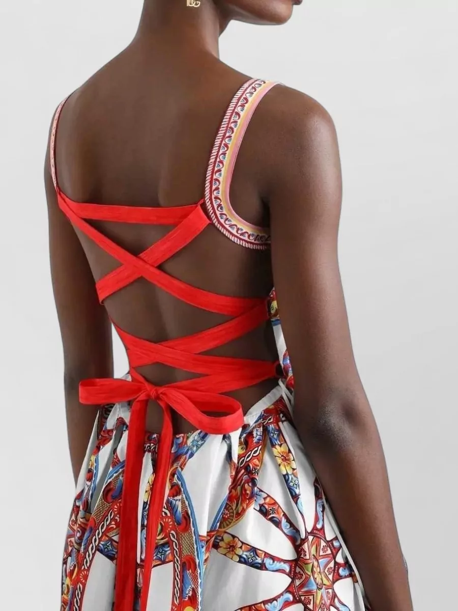 Dolce&Gabbana Cotton Printed Midi Dress