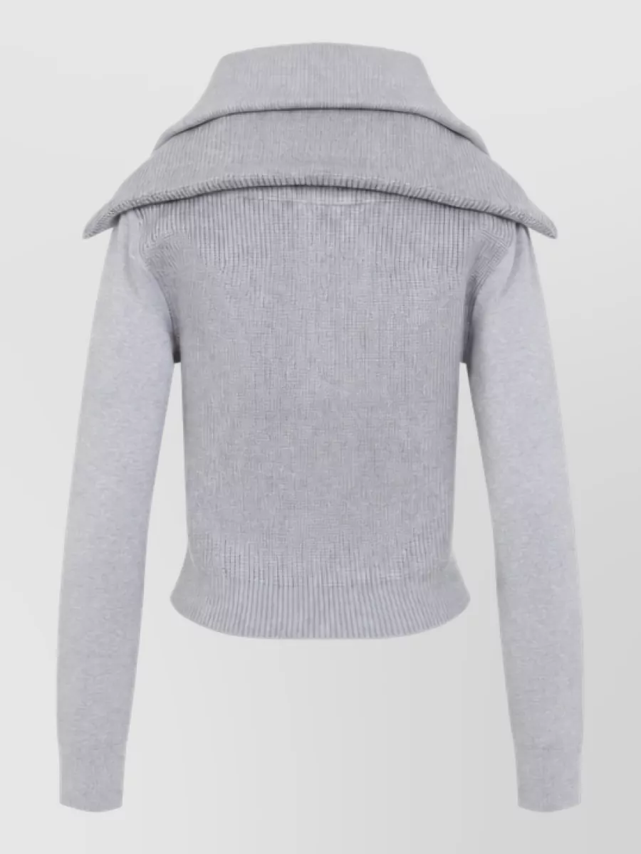 Balenciaga Double Collar Wool Camionneur Sweater