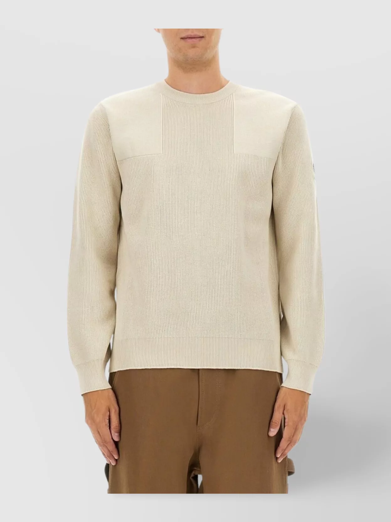 Belstaff Ribbed Long Sleeve Crew Neck Sweater
