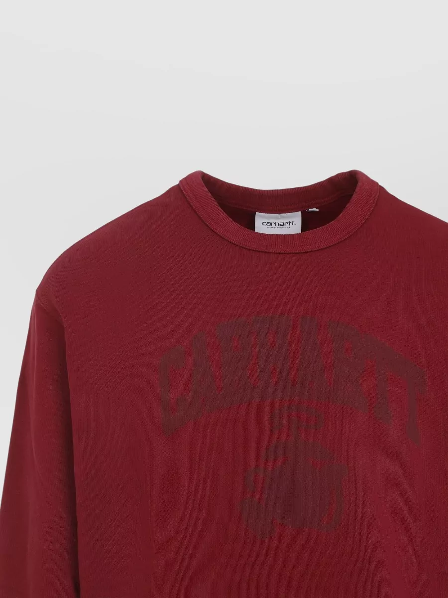 Carhartt Wip Crew Neck Sweatshirt With Ribbed Cuffs And Hem