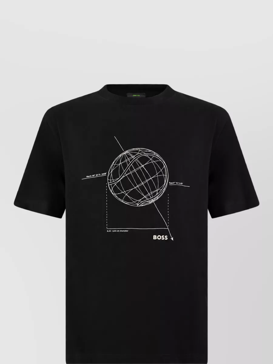 Boss graphic cotton t-shirt