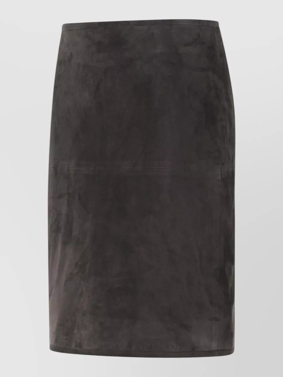 Loulou Studio Leather Straight Skirt