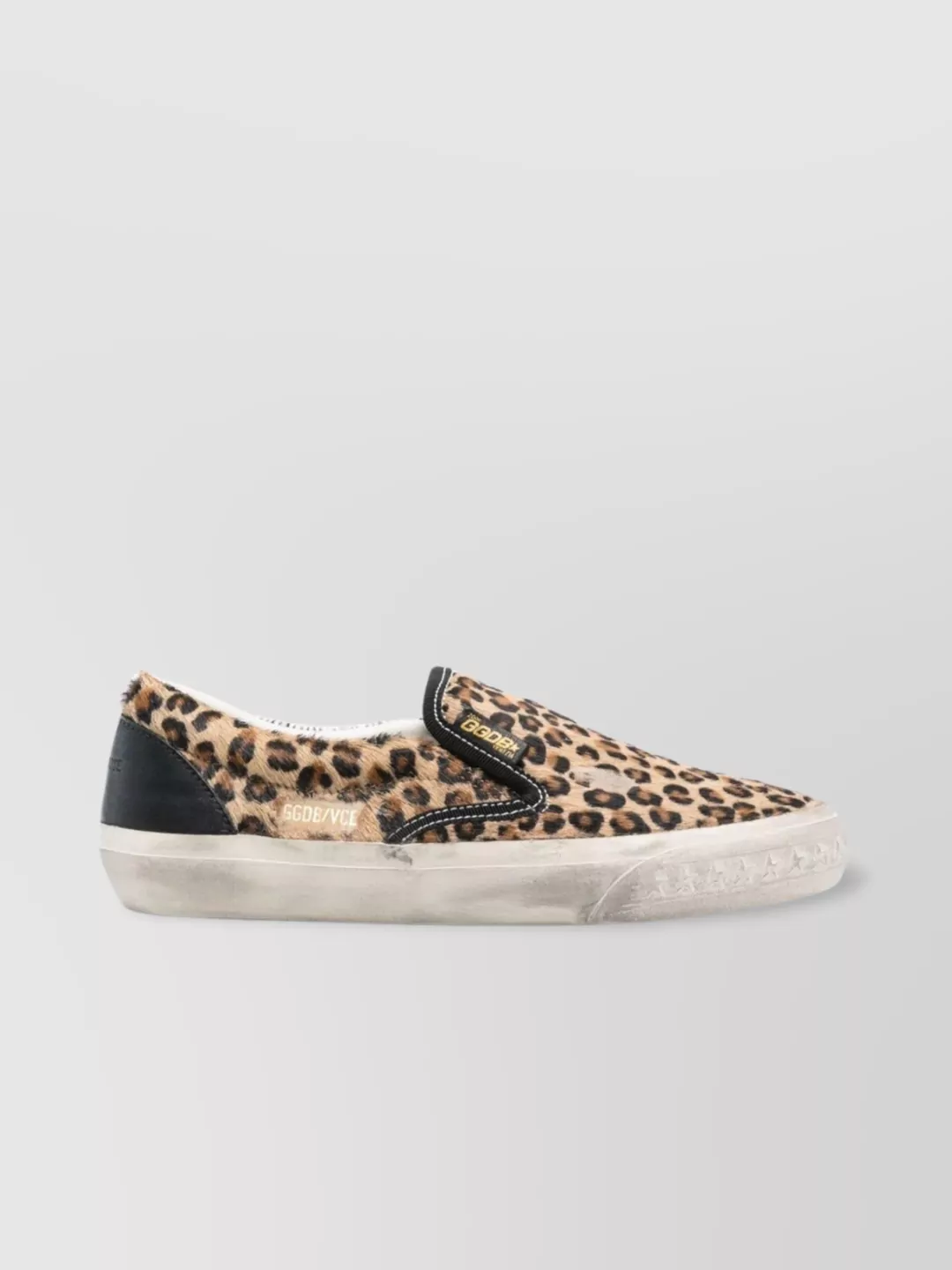 Golden Goose Leopard Print Black Brown Sneakers