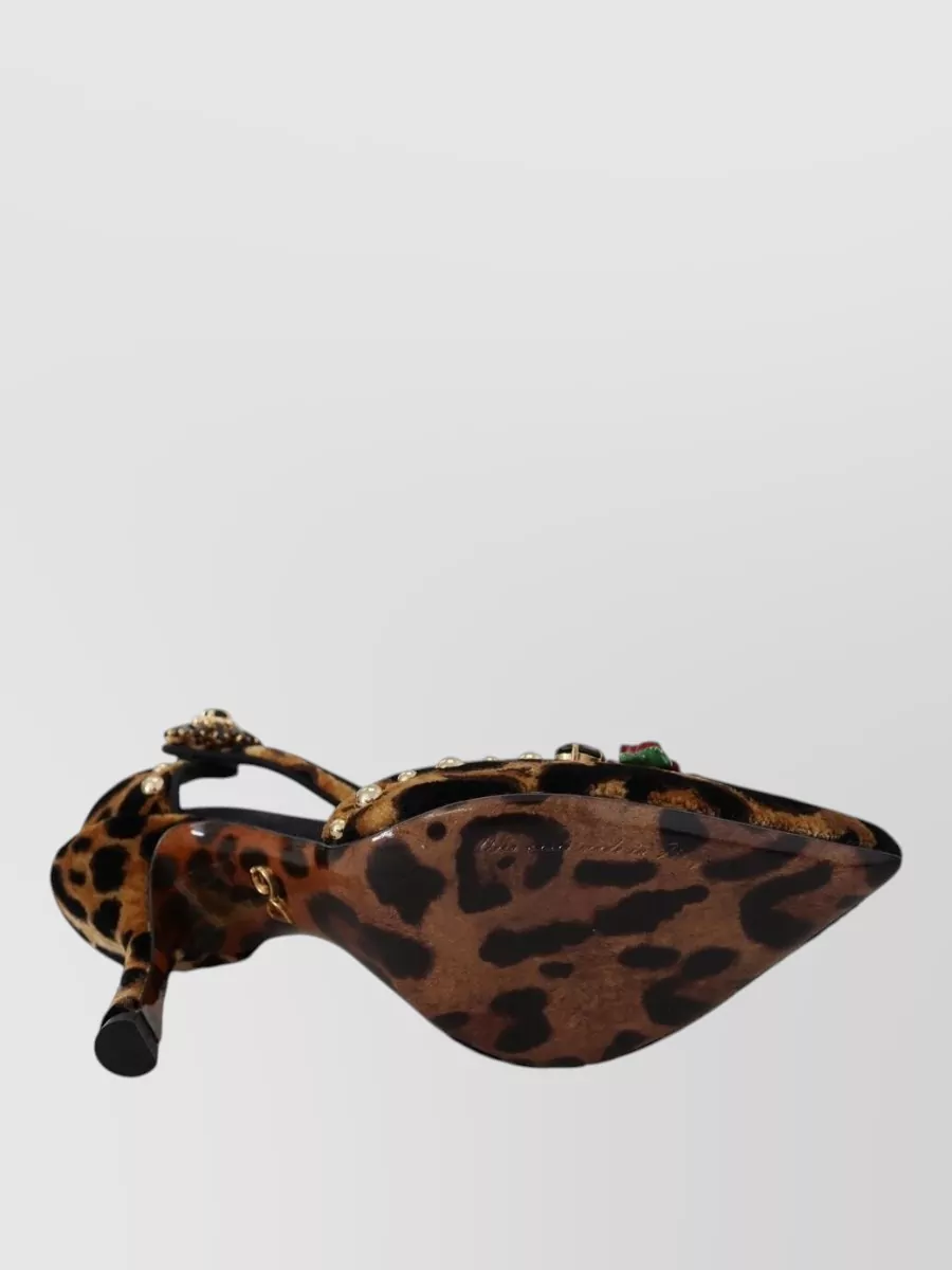 Dolce&Gabbana Leopard Crystal-Embellished Pumps