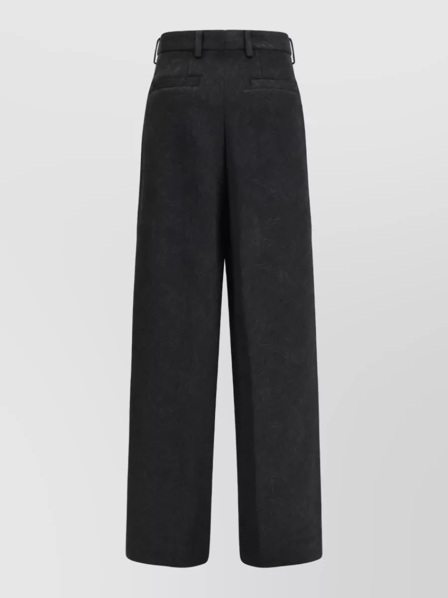 Dries Van Noten jacquard wide-leg trousers