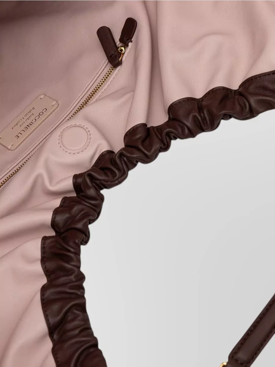 Coccinelle Leather Gathered Tote Bag
