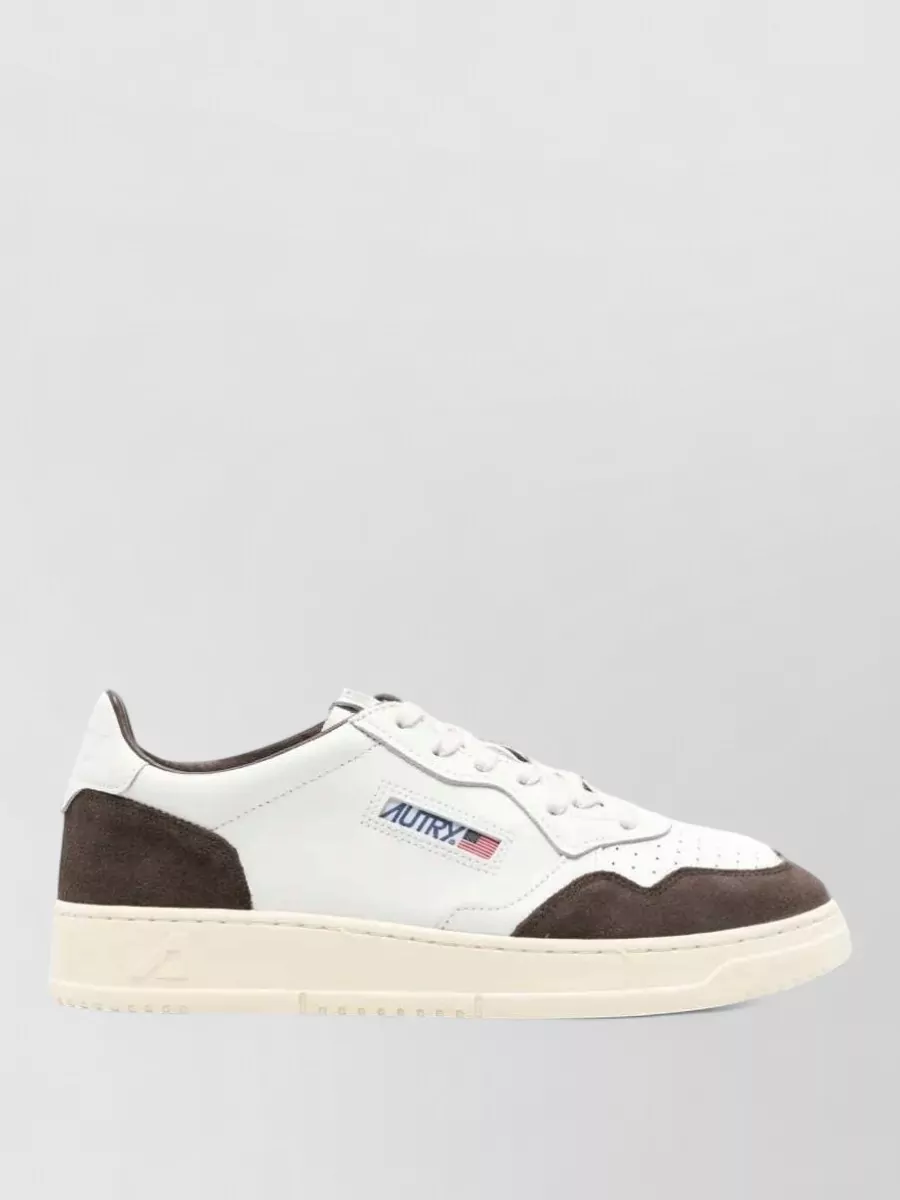 Autry Soft Leather Suede Low-Top Sneakers