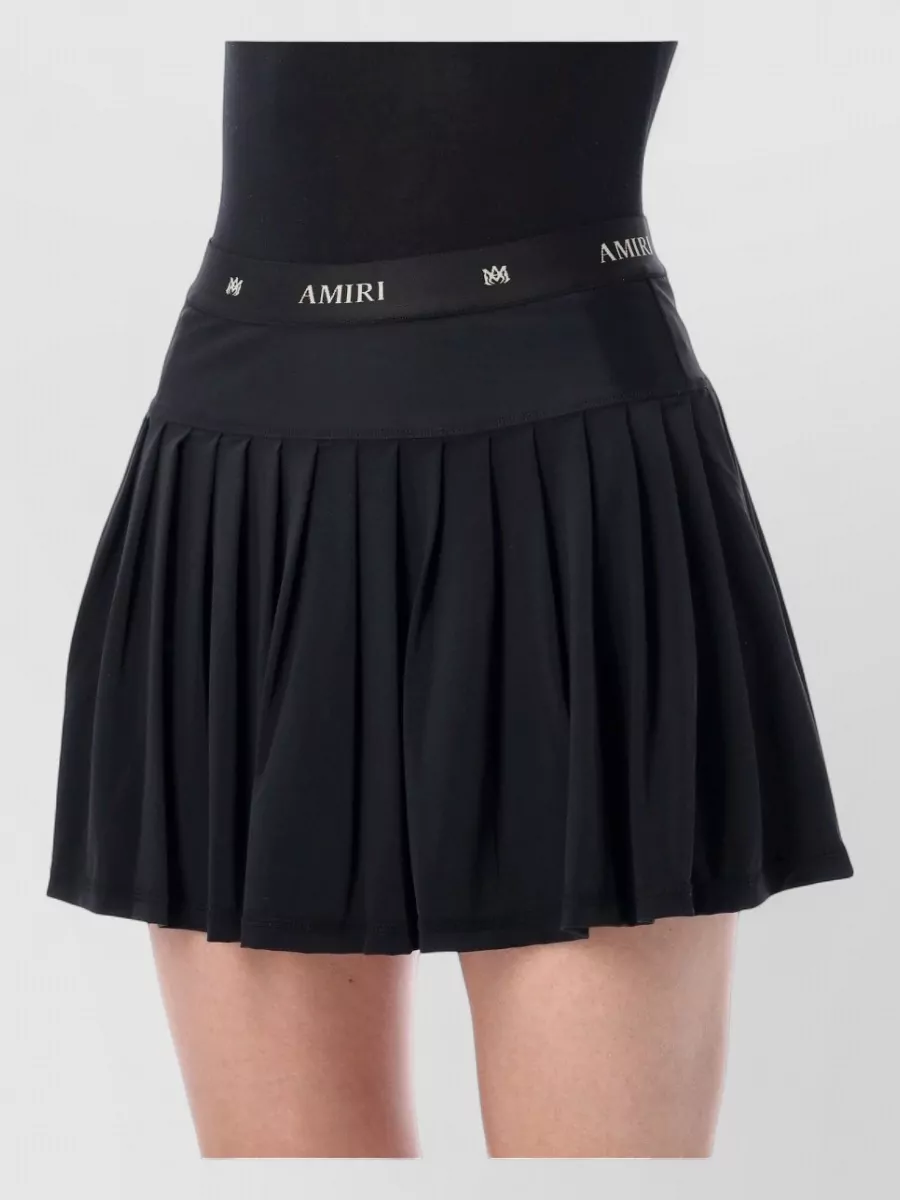 Amiri Pleated Mini Skirt