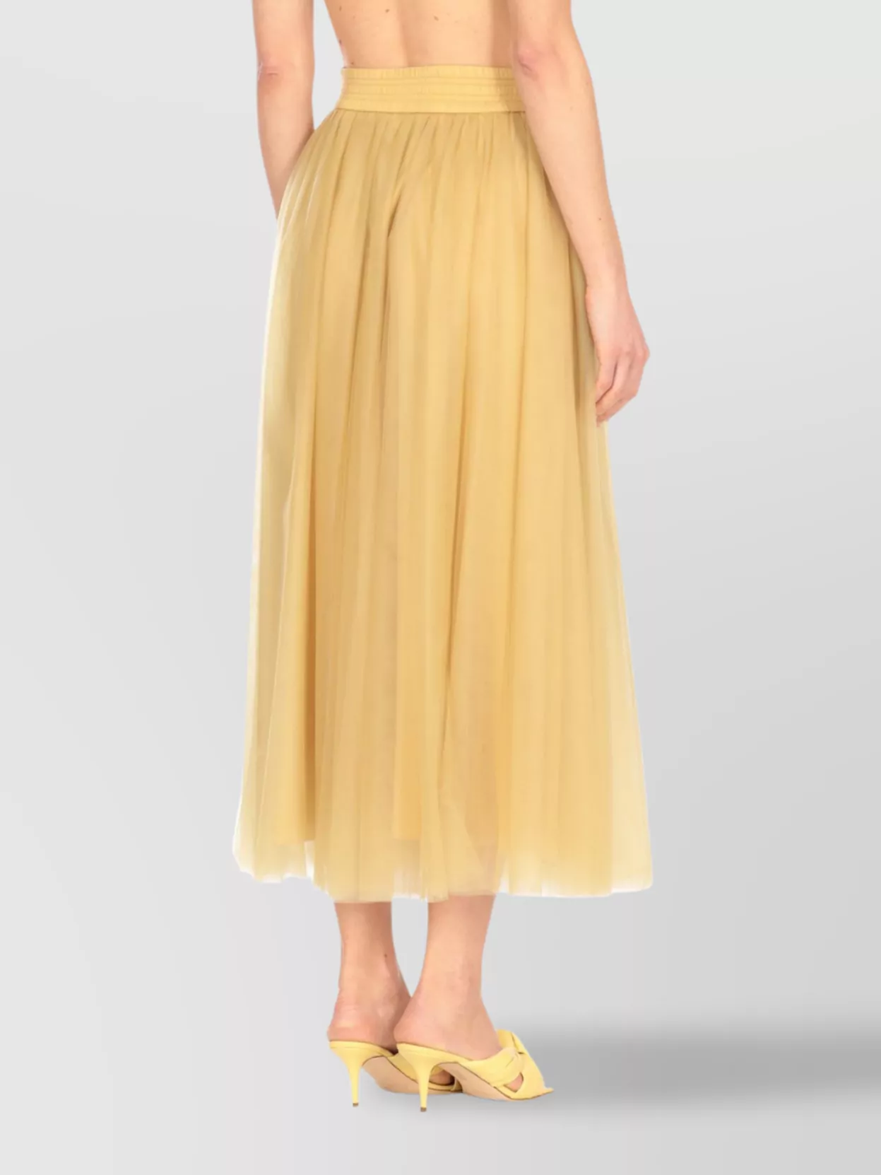 Fabiana Filippi A-Line Silhouette Skirt Sheer Overlay
