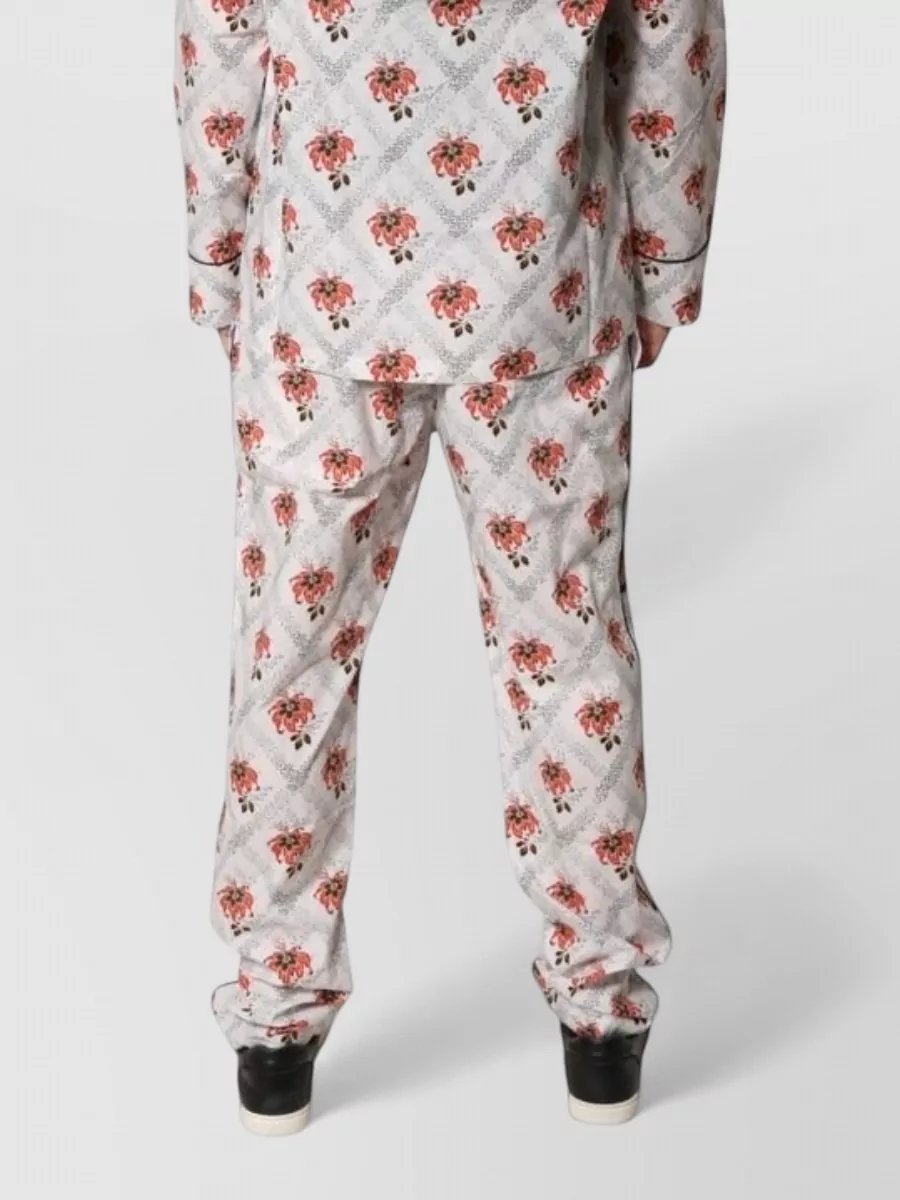 Dolce&Gabbana Floral Print Cotton Pajama Set