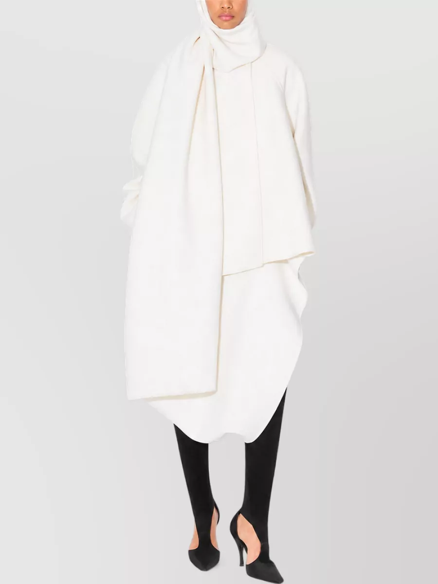 Alaïa Wool Coat With Scarf