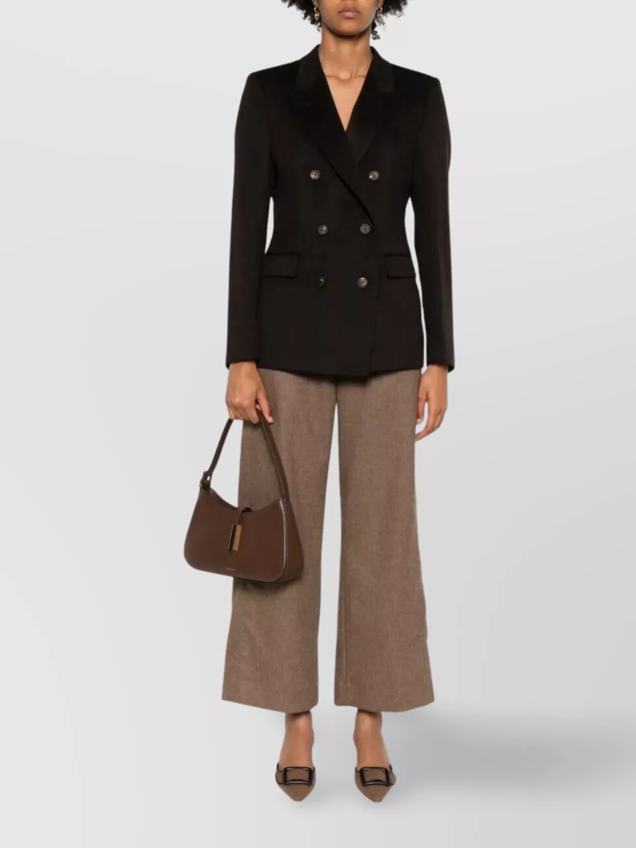 Tagliatore Parisian Style Blazer Pockets In Brown