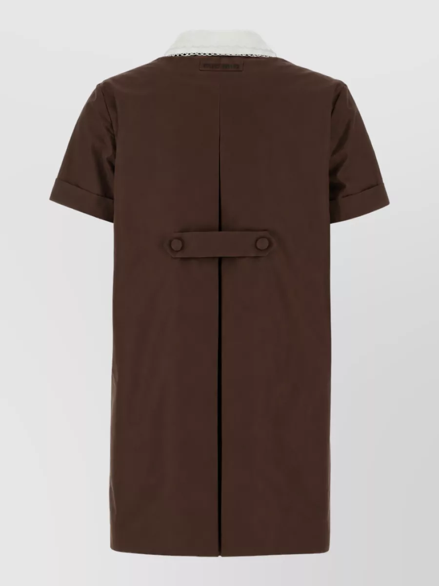 Miu Miu Cotton Poplin Mini Dress