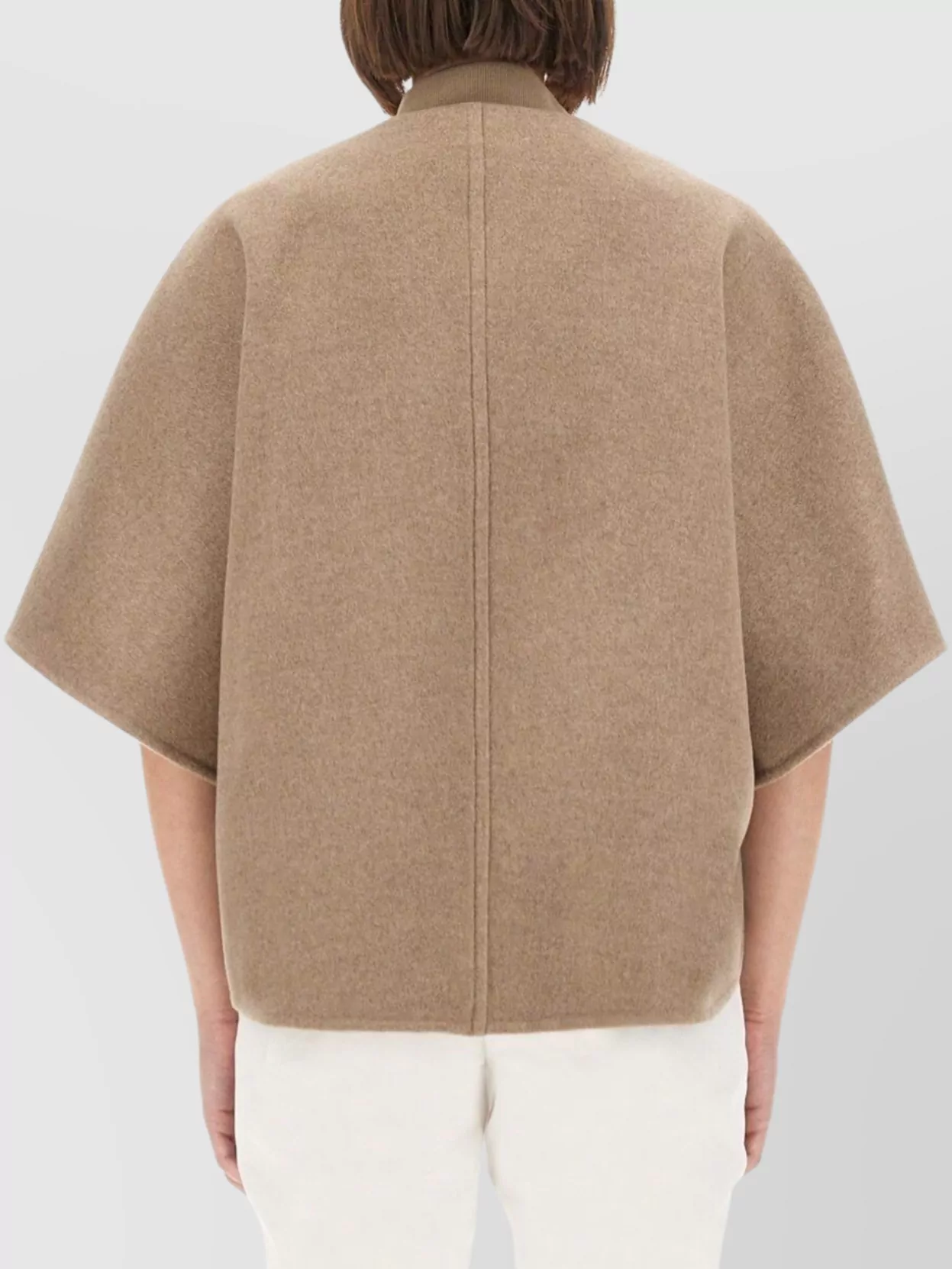 Max Mara Leticia Coat With Ribbed Hem And Pockets