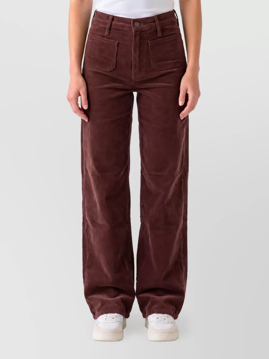 Mother Corduroy mid-rise wide-leg jeans
