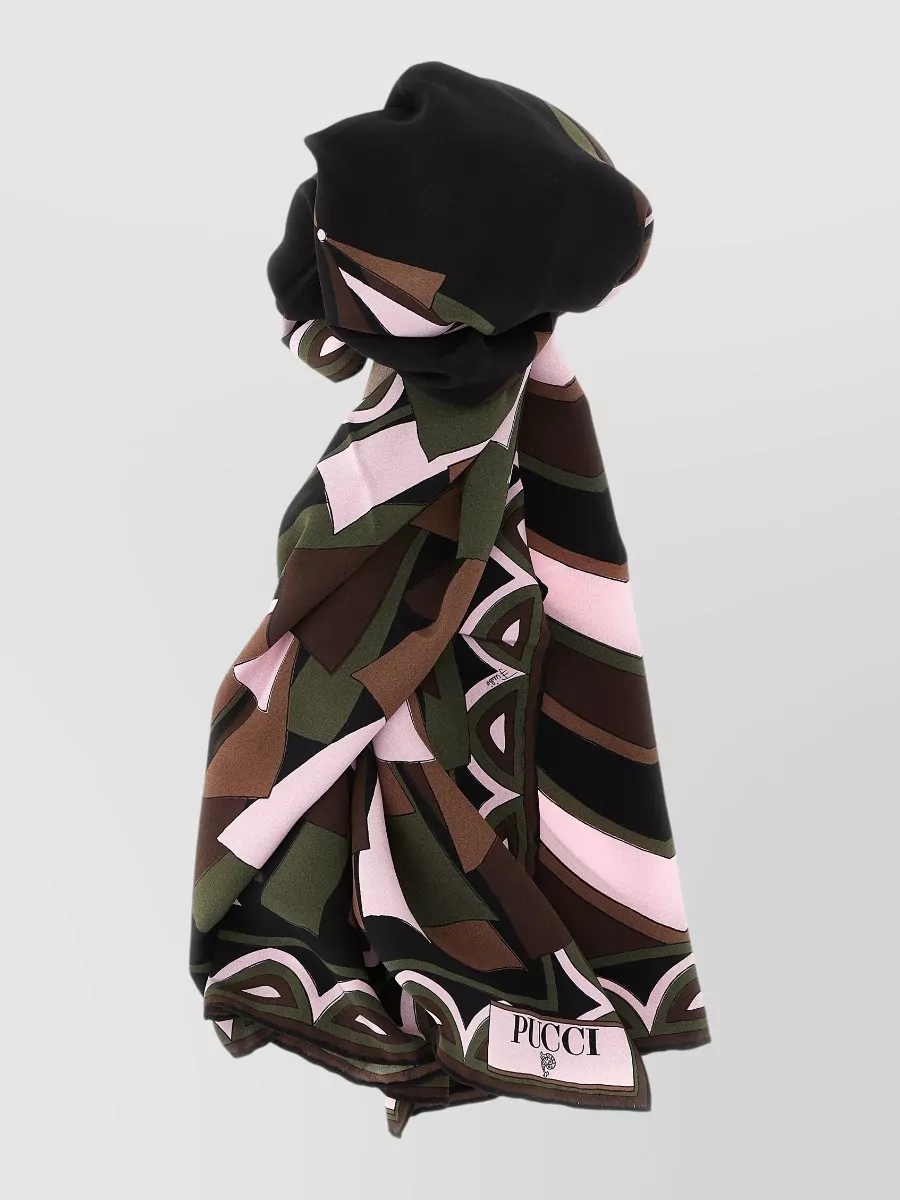 Pucci silk printed scarf