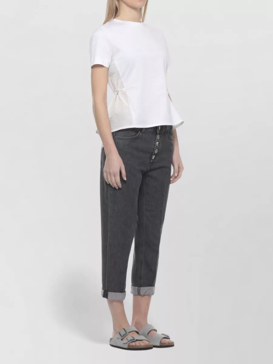 Dondup Straight-Leg Cropped Jeans