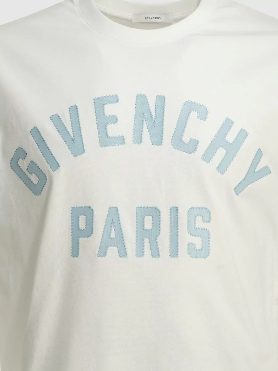 Givenchy Cotton Logo Print Crew Neck T-Shirt