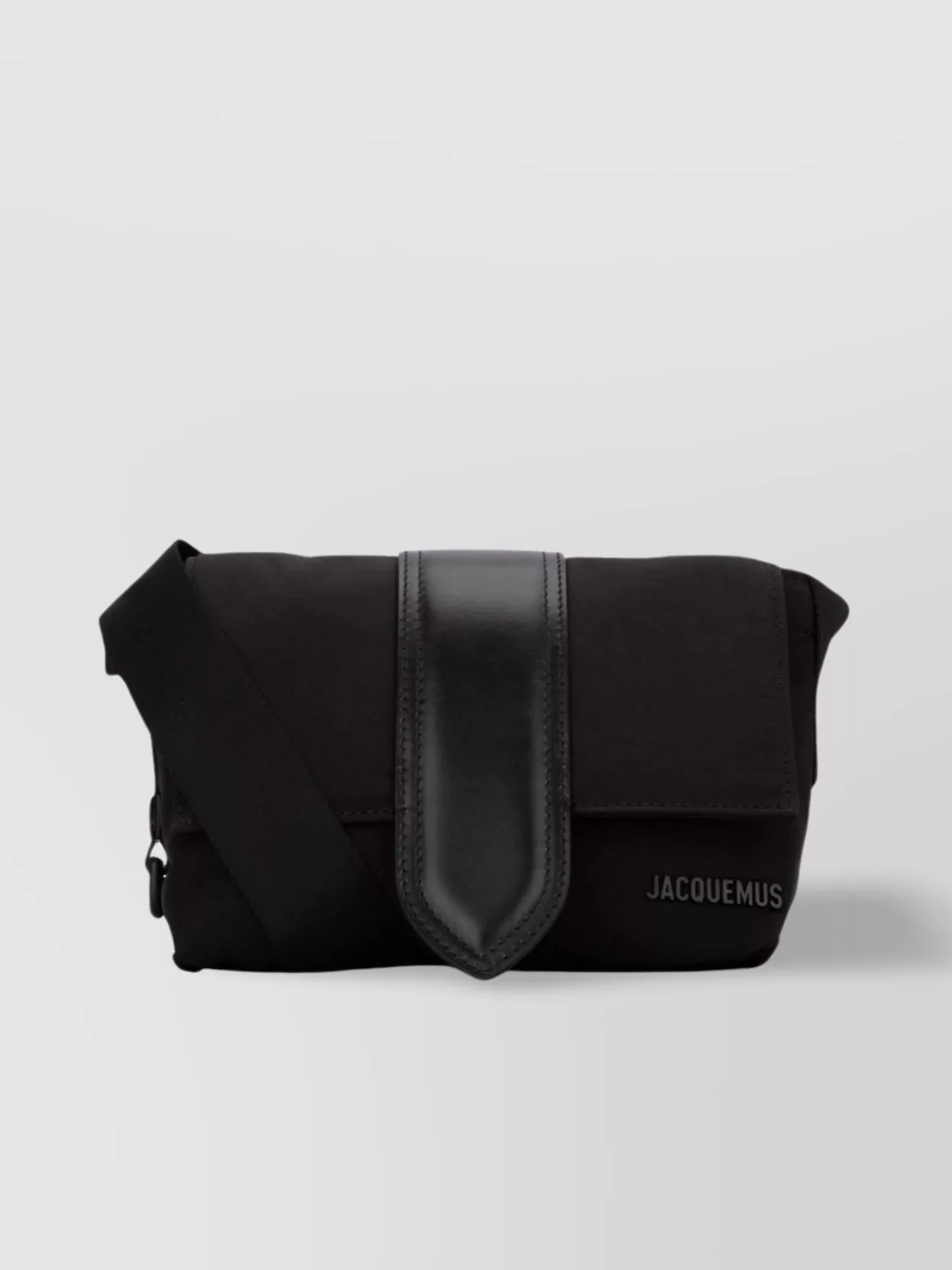 Shop Jacquemus Strap Foldover Messenger Bag