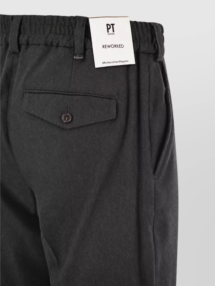 Pt Torino Cashmere Straight-Leg Trousers