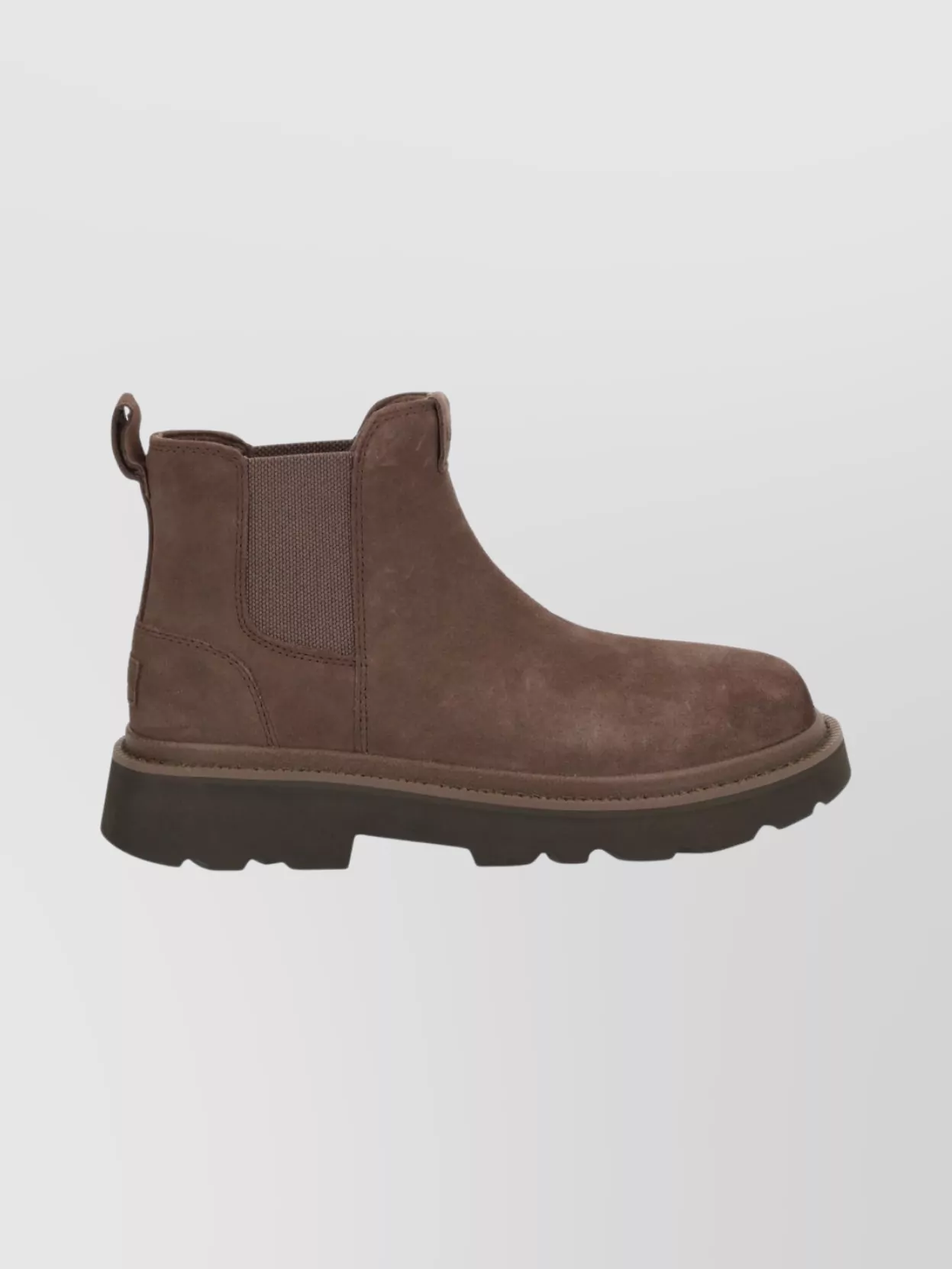 Ugg Chunky Sole Round Toe Boots With Pull Tab